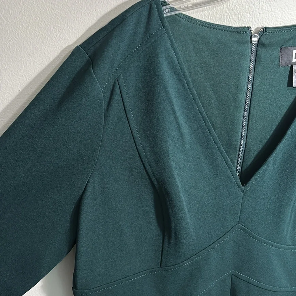 DKNY Long Sleeve V-Neck Sheath Dress - Picture 7 of 9